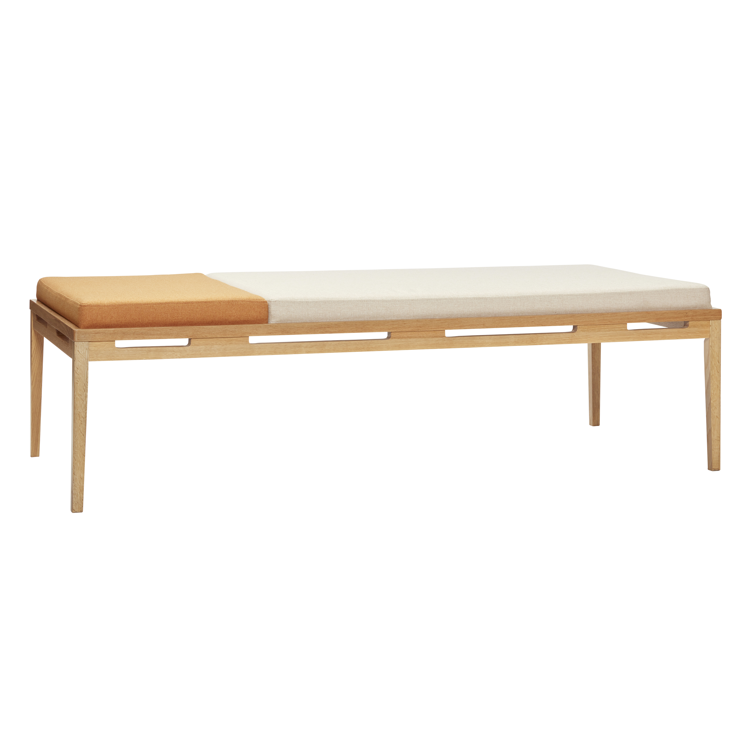 Hbsch Amber Daybed EgetrÆ Stof Beige Orange 180 - Hübsch Daybed  - 5712772108017