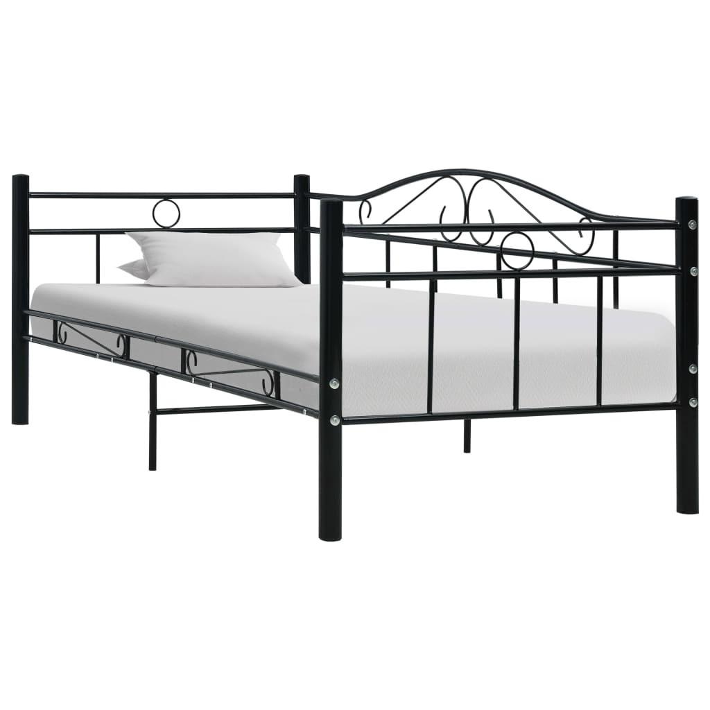 Sort Stel Til Daybed 90x200 Metal - Boligcenter Daybed  - 8719883733944