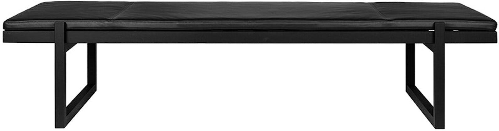 Sort Minimal Daybed H4x70x200 Læder Egetræ - Kristina Dam Daybed  - 5710688978793