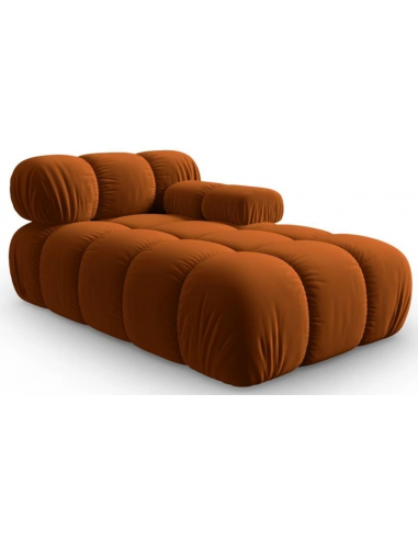 Bellis Højrevendt Daybed Velour B155 Terracotta - Micadoni Daybed