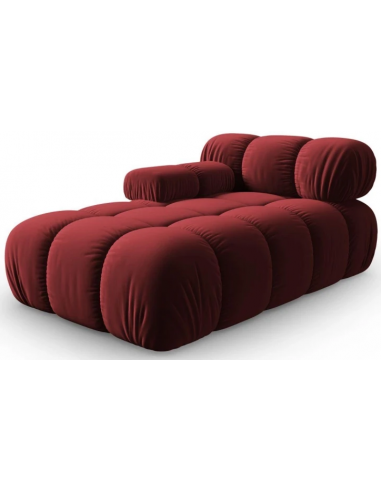 Bellis Venstrevendt Daybed Velour B155 Mørkerød - Micadoni Daybed