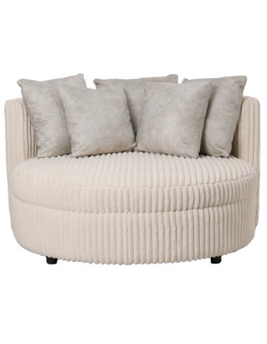 Fayen Daybed Ripped Corduroy Ø121 Creme Lysegrå - Ptmd Daybed