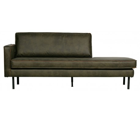 Grøn Rodeo Daybed Sofa Læder B203 Vintage Army - Bepurehome Daybed