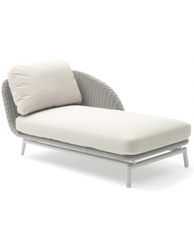 Scoop Venstrevendt Solseng Daybed Aluminium Couturetex 161 Lysegrå Greige - Couture Jardin Daybed