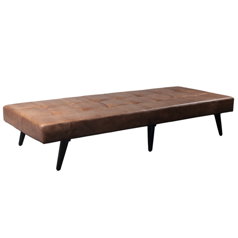 Patina Milan Daybed Rose Brun Bøffel Læder - Fuhrhome Daybed  - 5714269635235