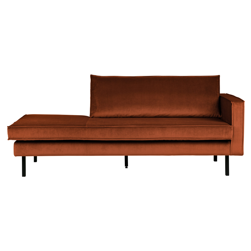 Rust Rodeo Daybed Højrevendt Velour - Bepurehome Daybed  - 8714713077588