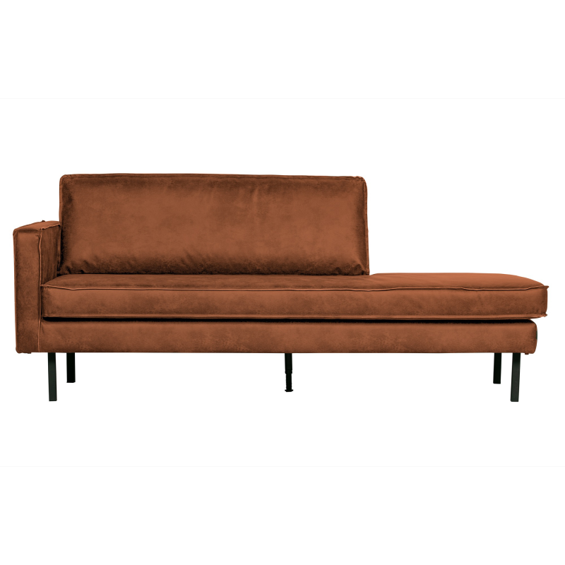 Cognac Rodeo Daybed Venstrevendt - Bepurehome Daybed  - 8714713104512