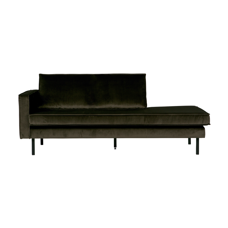 Grøn Rodeo Daybed Venstrevendt Velour Dark Green - Bepurehome Daybed  - 8714713070879