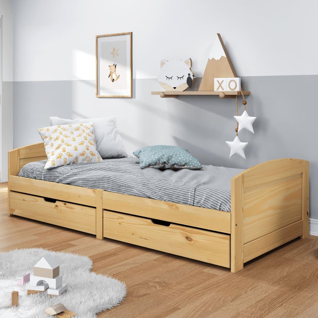 Daybed Med Skuffer Irun 90x200 Massivt Fyrretræ - Boligcenter Daybed  - 8720845377205