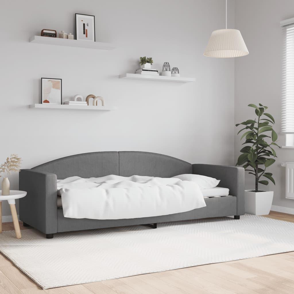 Daybed 80x200 Stof Mørkegrå - Boligcenter Daybed  - 8720845954963