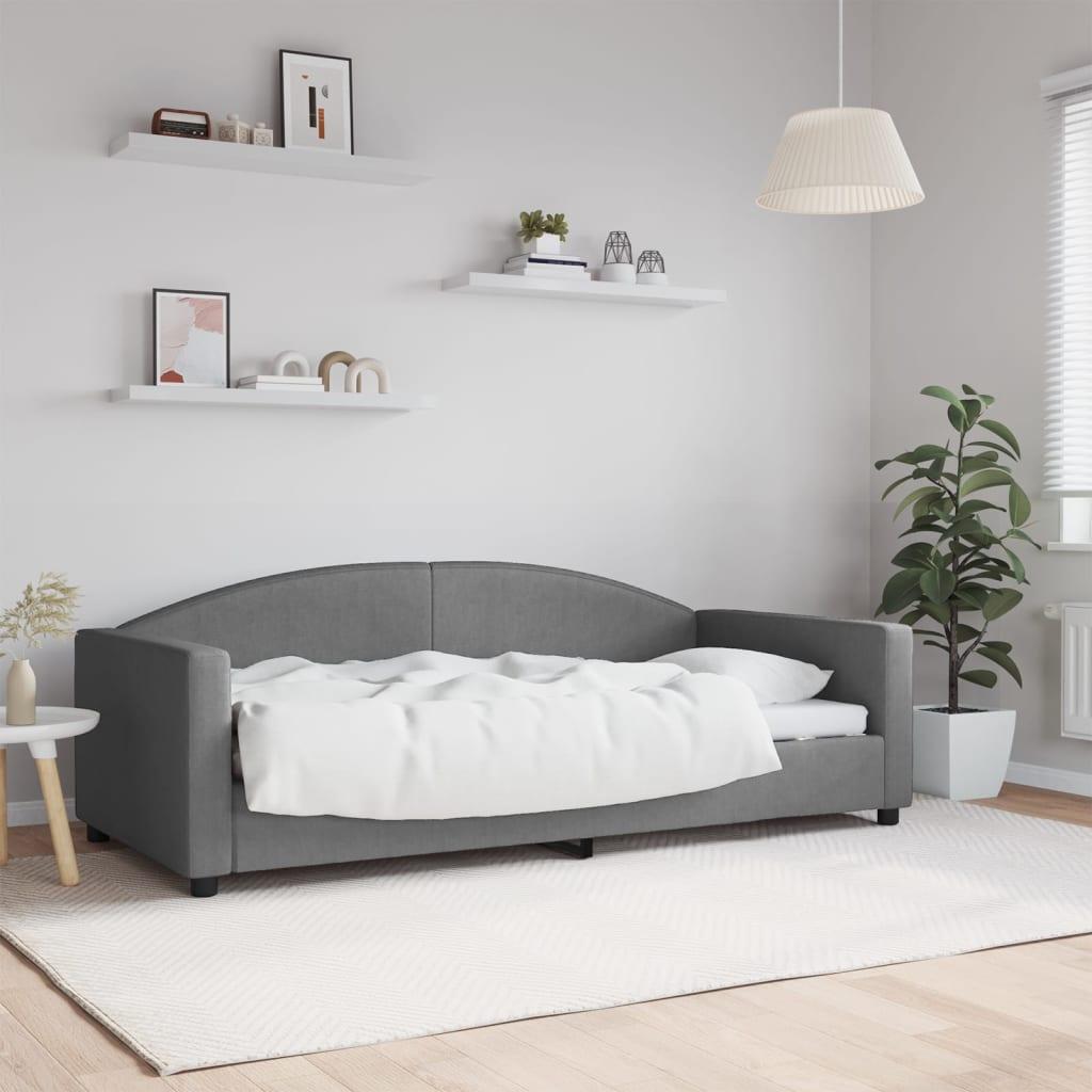 Daybed 90x190 Stof Mørkegrå - Boligcenter Daybed  - 8720845952891