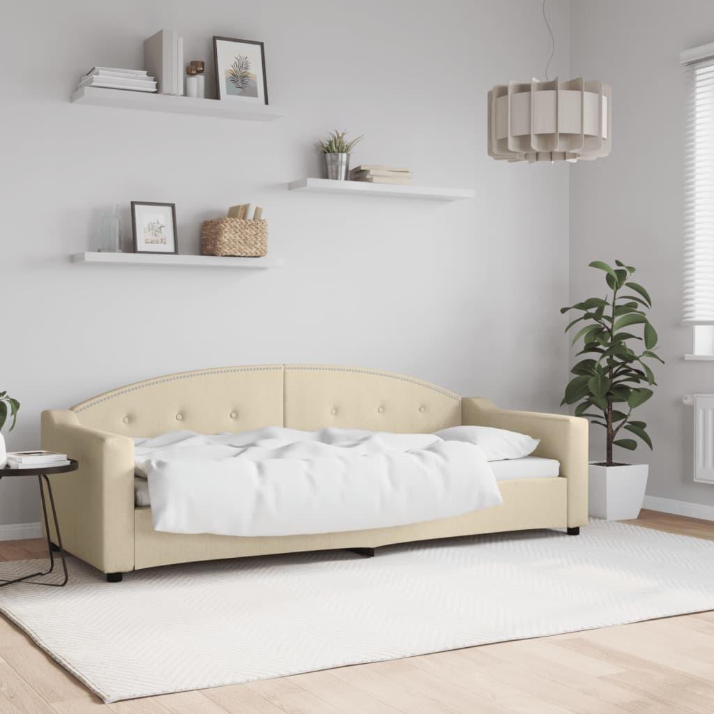 Daybed 80x200 Stof Cremefarvet - Boligcenter Daybed  - 8720845954550
