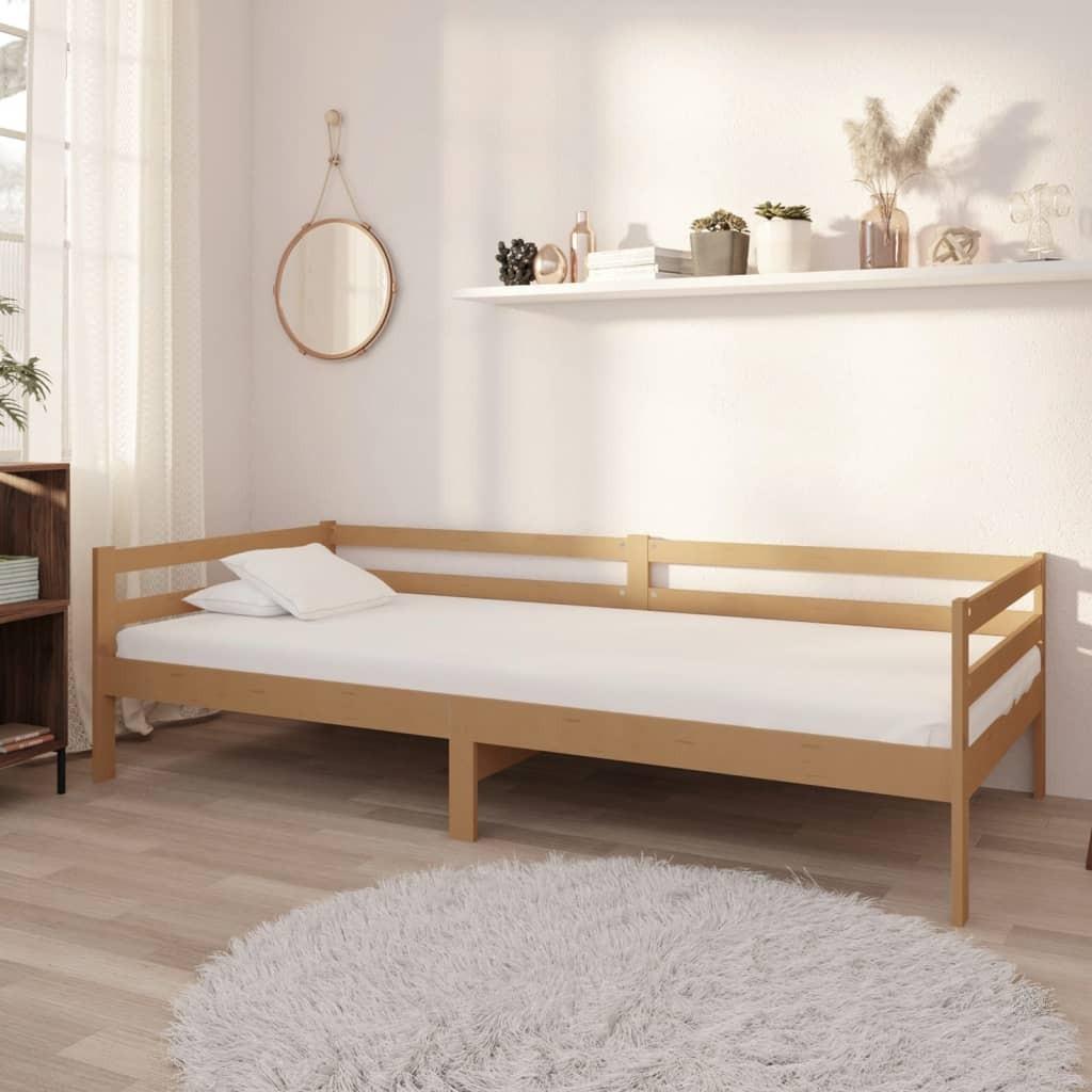 Daybed 90x200 Massivt Fyrretræ Gyldenbrun - Boligcenter Daybed  - 8720287214724