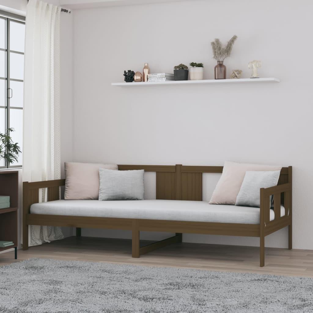 Daybed 90x190 Massivt Fyrretræ Gyldenbrun - Boligcenter Daybed  - 8720287214625