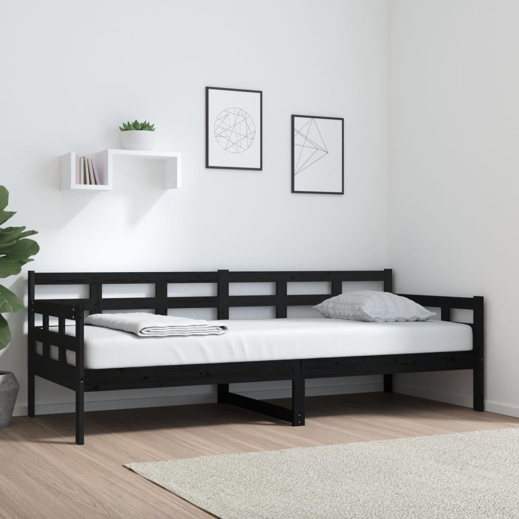 Sort Daybed 80x200 Massivt Fyrretræ - Boligcenter Daybed  - 8721012233546