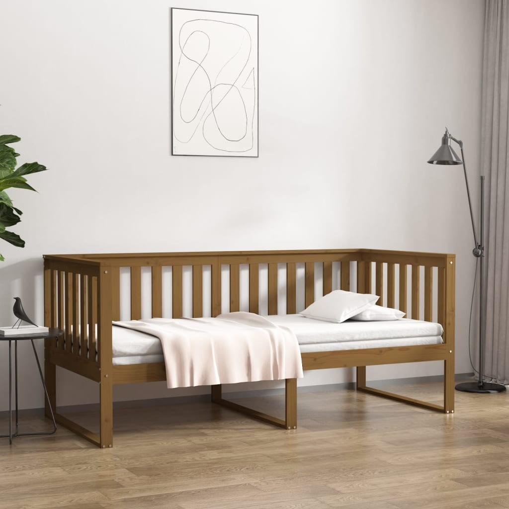 Daybed 100x200 Massivt Fyrretræ Gyldenbrun - Boligcenter Daybed  - 8720287214526