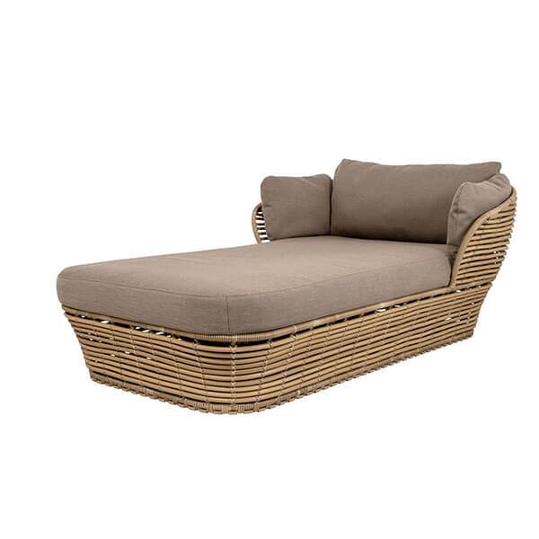 Cane Line Basket Daybed Natural Stel Inkl Hynde - Cane-line Daybed