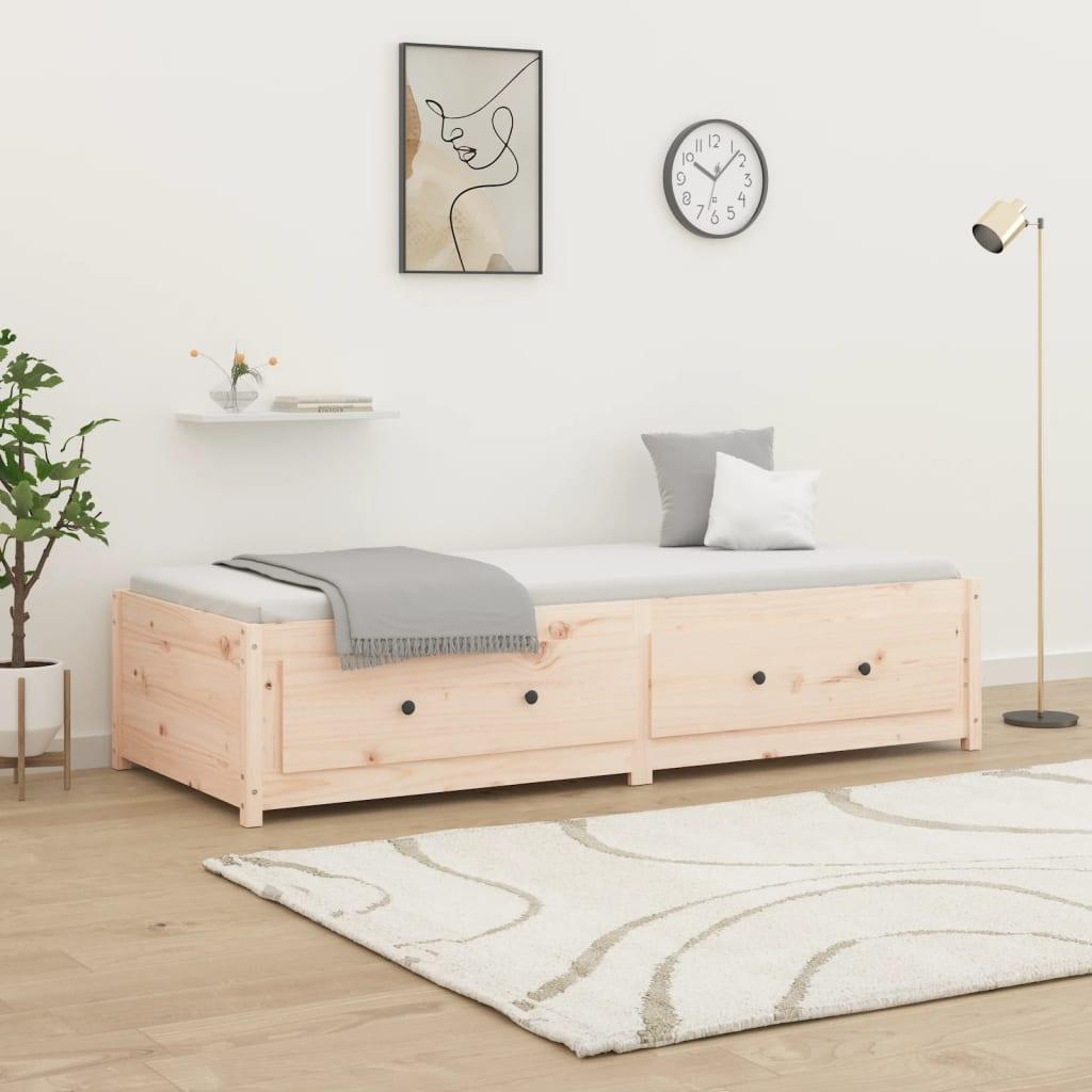 Daybed 75x190 Lille Enkelt Massivt Træ Fyr - Boligcenter Daybed  - 8720287214793