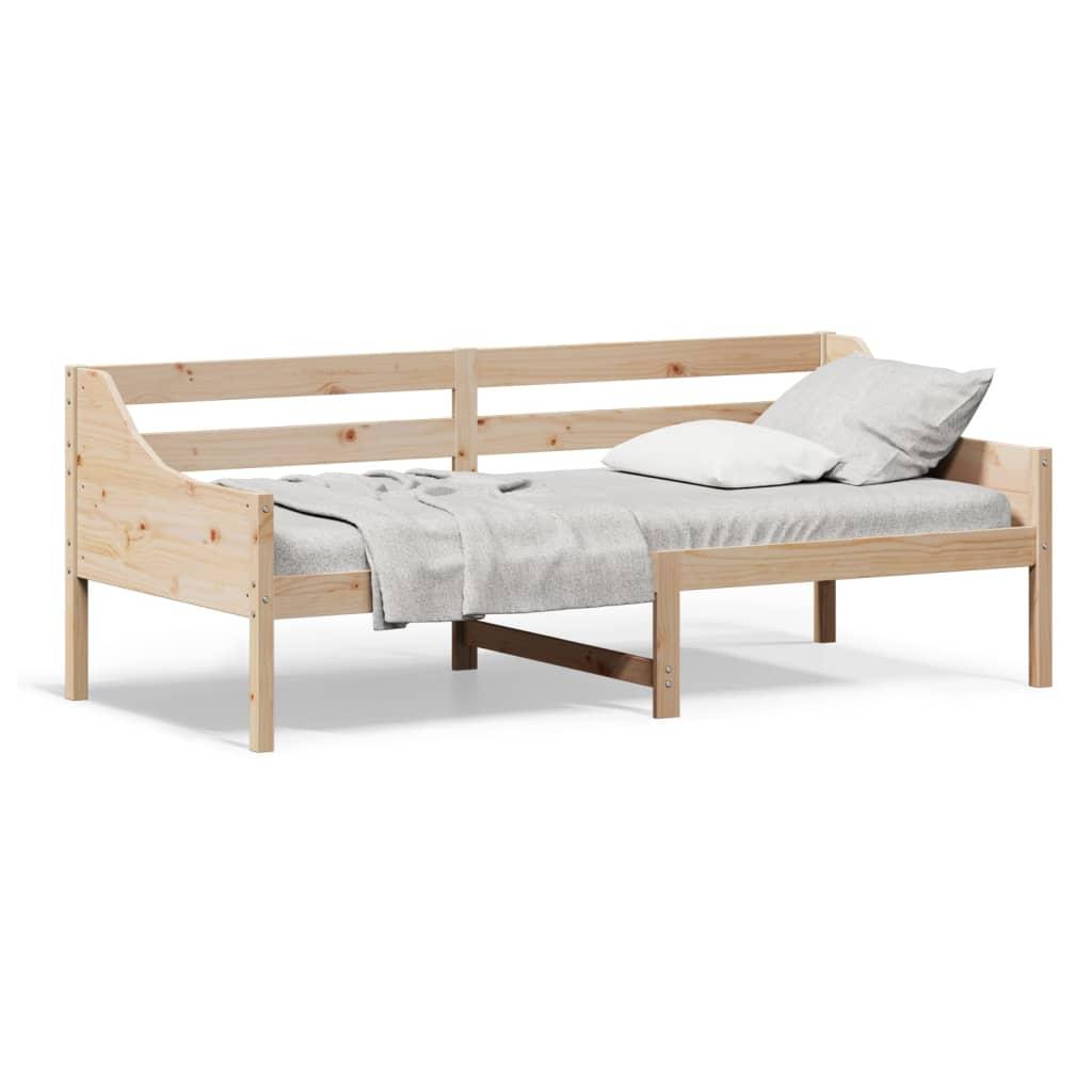 Daybed Med Reol Uden Madras 100x200 Massivt Fyrretræ - Daybed  - 8721012429659