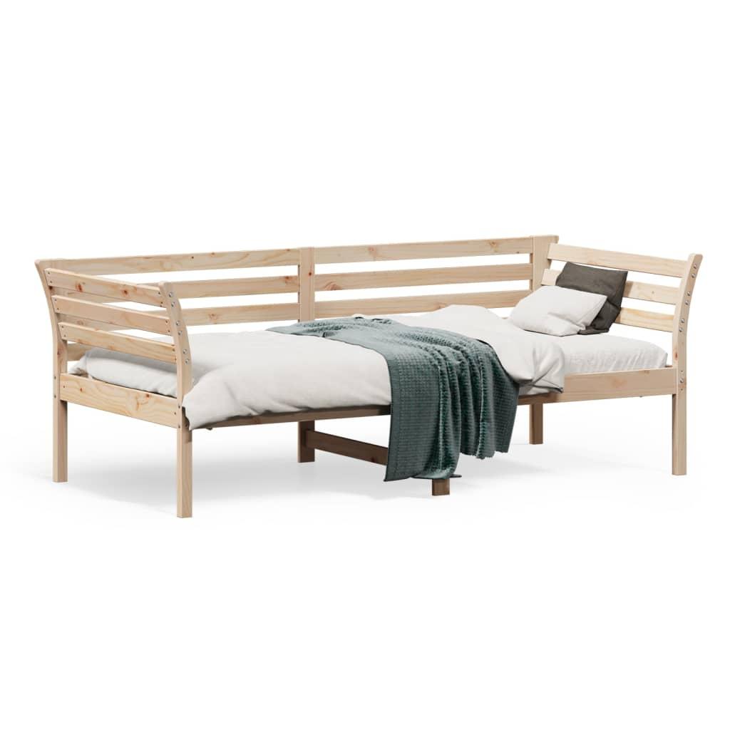 Daybed Med Reol Uden Madras 75x190 Massivt Fyrretræ - Daybed  - 8721012429710