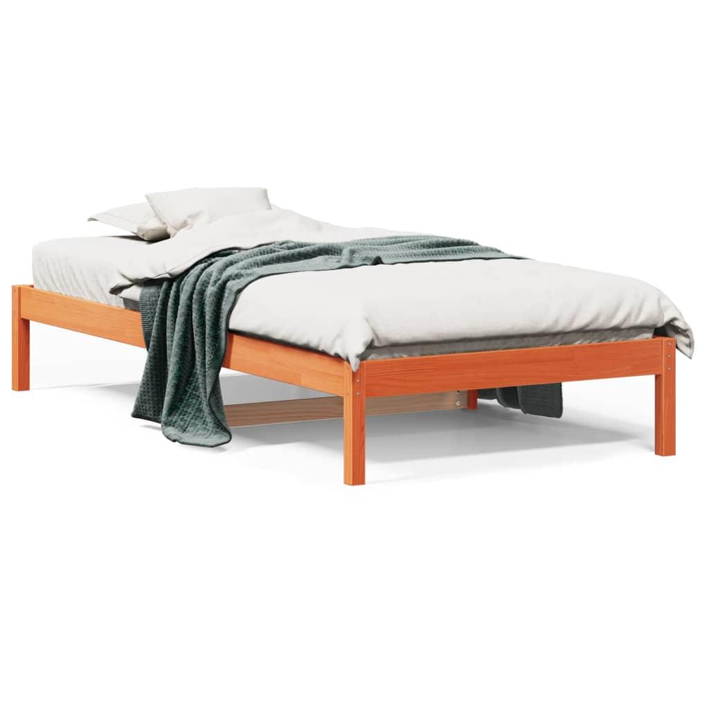 Daybed Uden Madras 80x200 Massivt Fyrretræ Gyldenbrun - Daybed  - 8721012429611