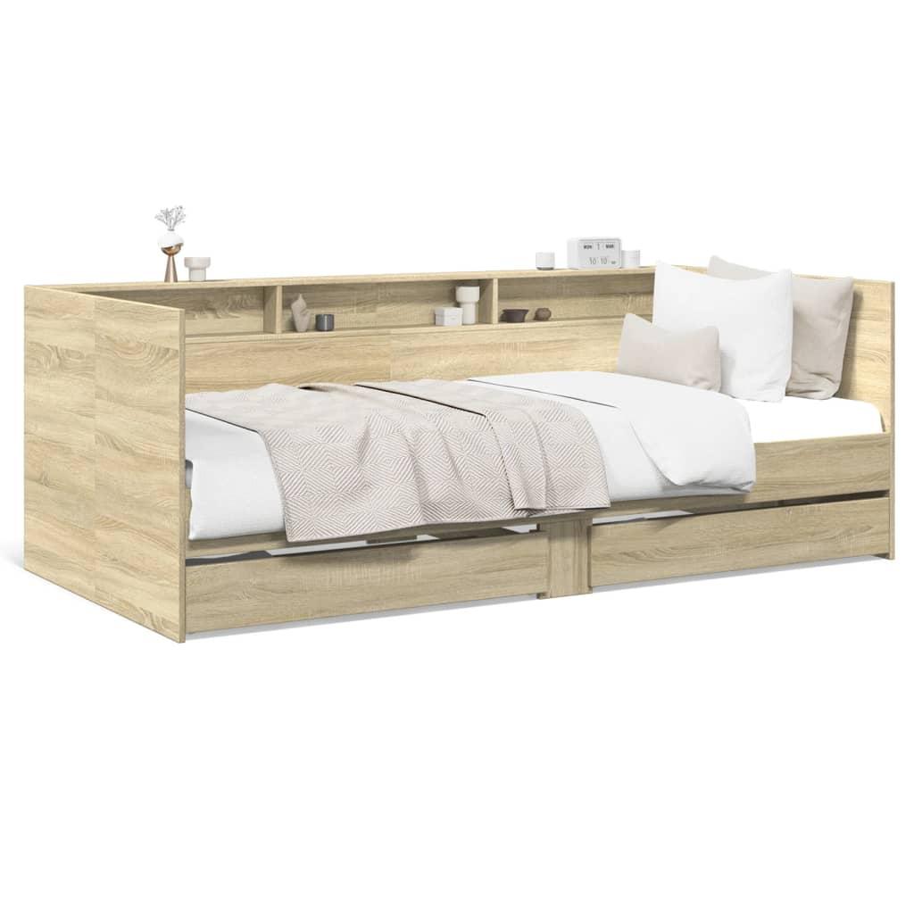 Daybed Med Skuffer Uden Madras 75x190 Sonoma - Daybed  - 8721102624872
