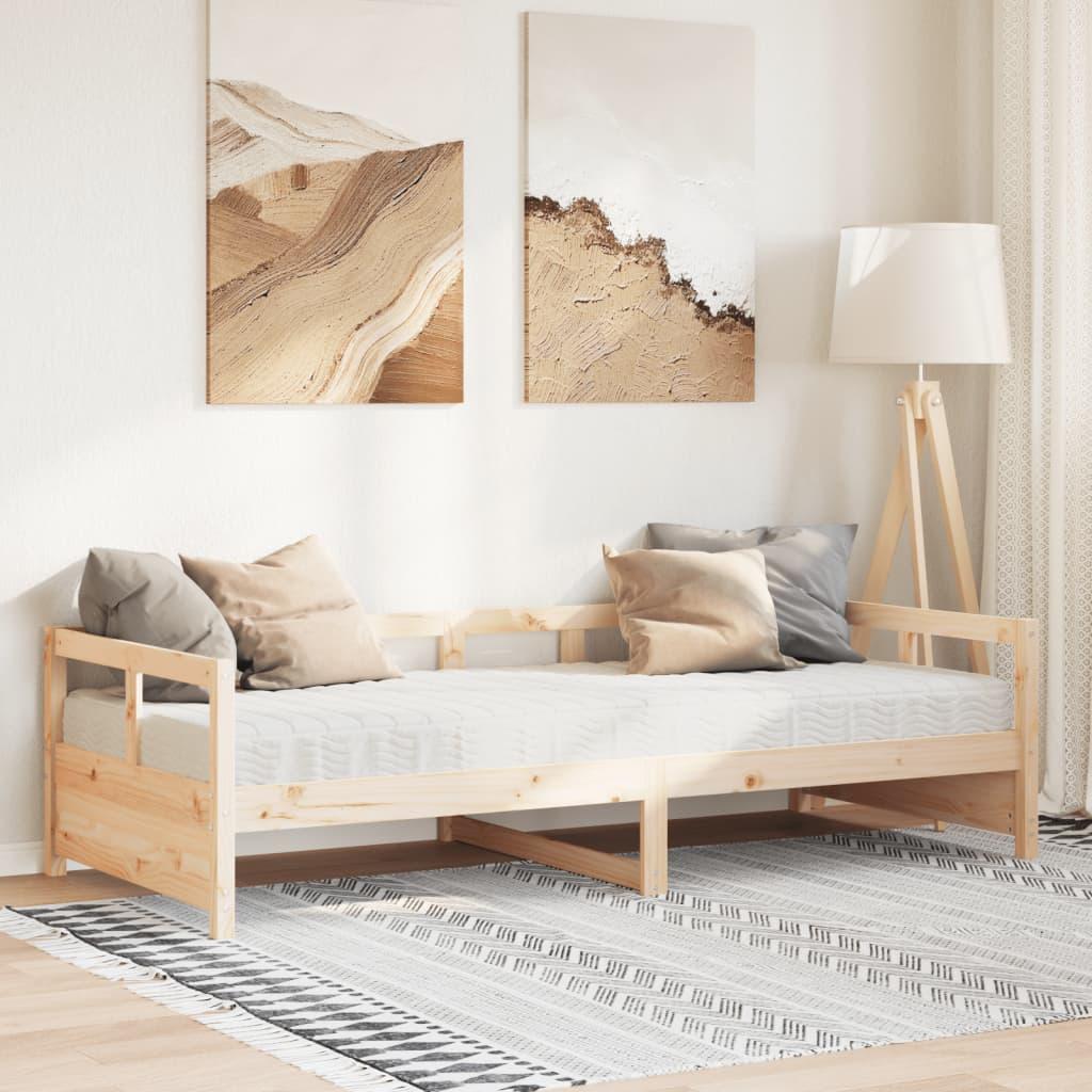 Daybed Med Madras 90x190 Massivt Fyrretræ - Daybed  - 8721158573315