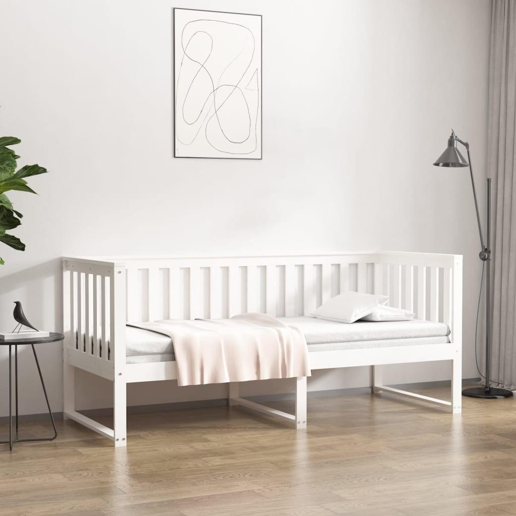 Hvid Daybed 75x190 Massivt Fyrretræ - Boligcenter Daybed  - 8720287137801