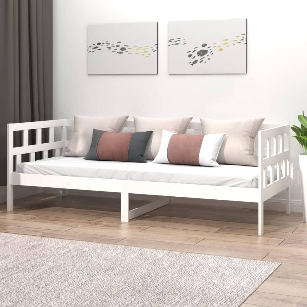 Hvid Daybed 90x190 Massivt Fyrretræ - Boligcenter Daybed  - 8720287068044