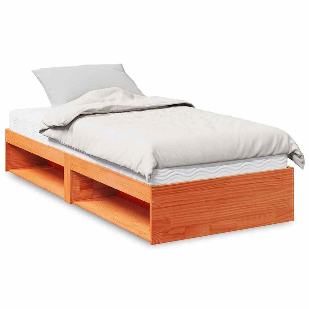 Daybed Med Madras 100x200 Massivt Fyr Gyldenbrun - Daybed  - 8721158648631