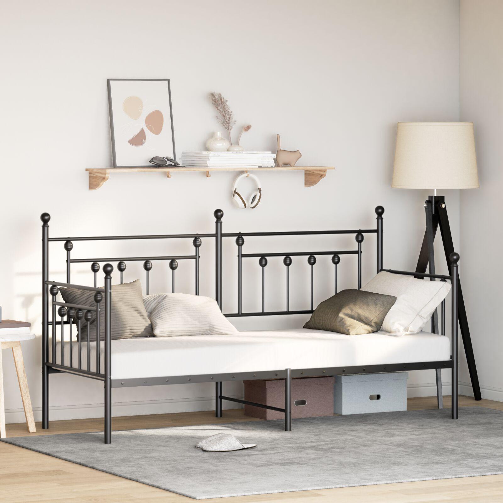 Sort Daybed Ramme 75x190 Stål - Daybed  - 8721158843401