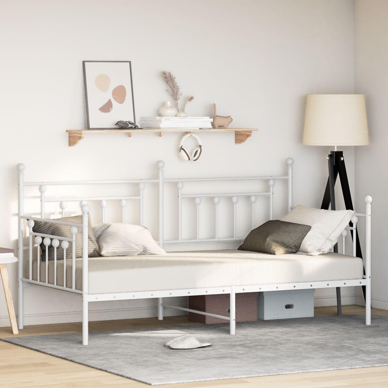 Hvid Daybed Frame 90x190 Stål - Daybed  - 8721158843562