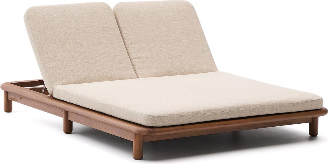 Brun Udendørs Solseng Daybed Kave Home Turqueta Personers Teak - Kave Home Daybed  - 8433840993010