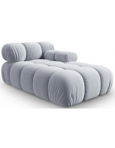 Bellis Højrevendt Daybed Velour B155 Lys Blågrå - Micadoni Daybed