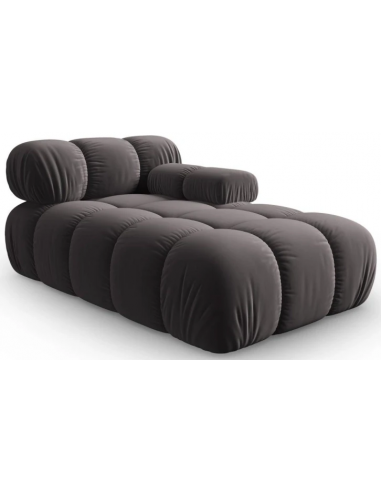 Bellis Højrevendt Daybed Velour B155 Mørkegrå - Micadoni Daybed