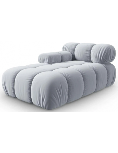 Bellis Venstrevendt Daybed Velour B155 Lys Blågrå - Micadoni Daybed