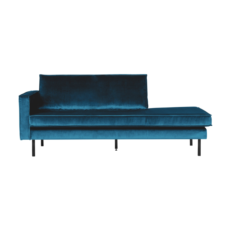 Brun Rodeo Daybed Venstrevendt Velour Chestnut - Bepurehome Daybed  - 8714713126064