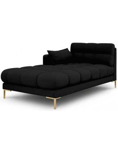 Sort Mamaia Venstrevendt Daybed Polyester B185 Guld - Micadoni Daybed