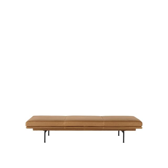Sort Muuto Outline Daybed Base Læder Cognac - Muuto Daybed  - 5713294892279