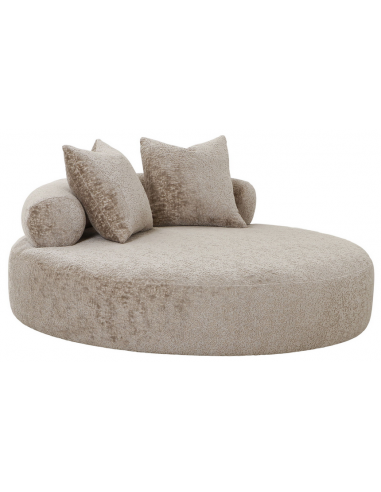 Rio Rund Daybed Sofa Chenille Polyester Ø160 Natur - Woood Daybed