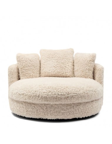 Hvid Riviera Maison Carmin Daybed Med Hjul Plys Polyester 140 134 Off White - Riviera Maison Daybed