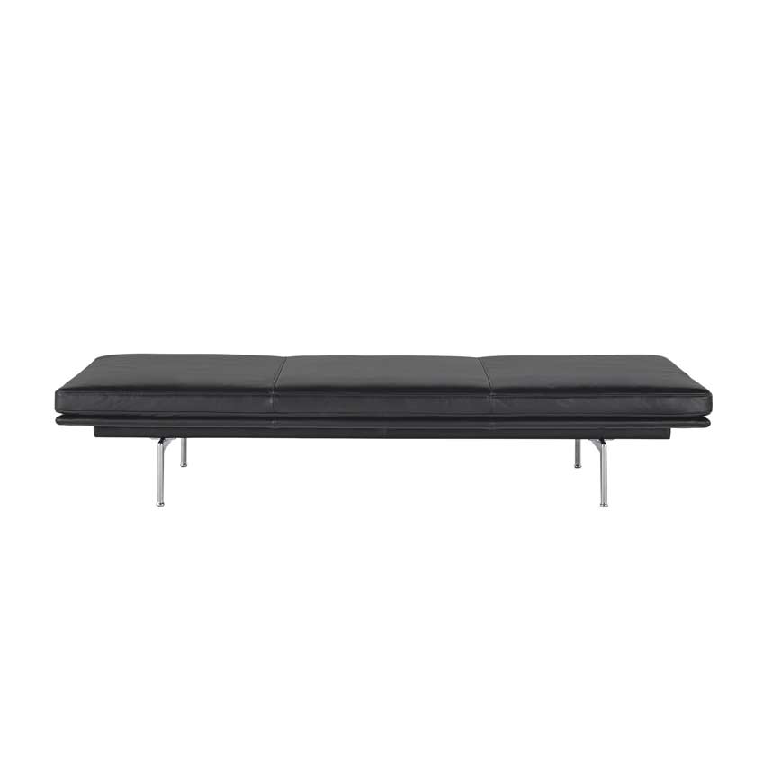 Sort Outline Daybed 69511 LÆder - Muuto Daybed