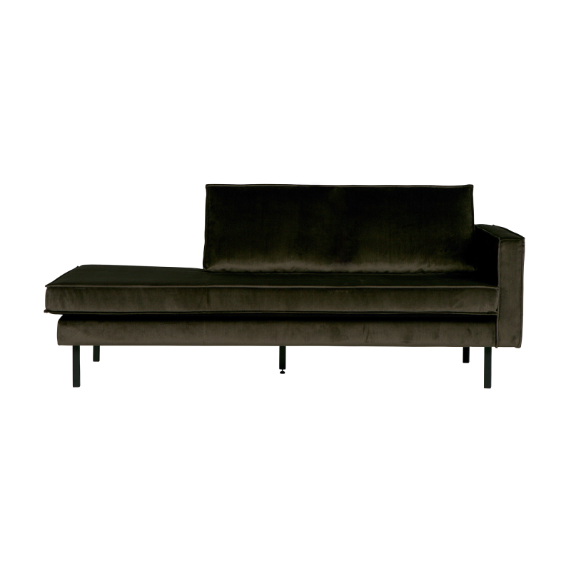 Grøn Rodeo Daybed Højrevendt Velour Dark Green - Bepurehome Daybed  - 8714713072842
